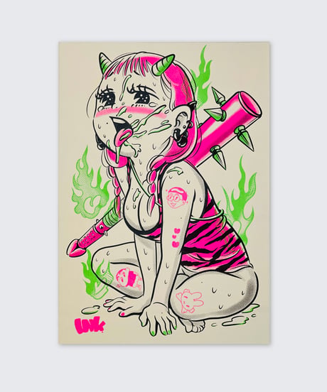 chanyamaINK 鬼姫 リソグラフ作品